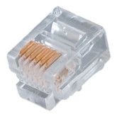 RJ12 Flat Stranded Modular Plug 6P6C