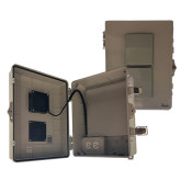 14X11x7 Polycarbonate + ABS Vented Enclosure with Aluminum Equipment Mounting Plate, Cooling Fan, 120 VAC Outlets & Power Cord