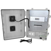 Enclosure for WiiM® Amp and WiiM® Amp Pro Streaming Amplifier with Cooling Fan, 120VAC Outlets and Power Cord