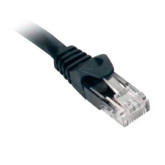 Cable de conexión moldeado Cat 6 UTP 550MHz Snagless, 1 pie, negro
