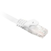 Cat 6 UTP 550MHz Snagless Molded Patch Cord, 3 Ft, White