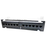 12 Port Cat6 UTP Patch Panel - Wall Mount