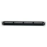 Cat 6 19" 1U Patch Panel, 24 Port, 8P8C, Eia568A/B, Ul