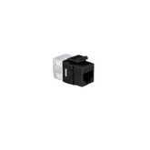 EngineerPro Cat6 180 Degree Keystone Jack - Black