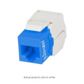 Category 6a, RJ45, Keystone Jack Module, Toolless - Unshielded, White