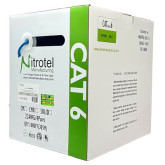 Cable Ethernet Cat 6E - Conductor de Cobre Sólido 23 AWG - Blanco 1000'