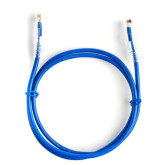 1' CAT6A UTP 550MHZ Snagless Molded Patch Cord - Blue