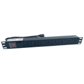 Horizontal 8-Port Power Distribution Unit