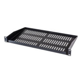 19" Format Vented Fixed Shelf - 1U x 10.5" Deep