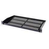 19" Format Vented Fixed Shelf - 1U x 15" Deep