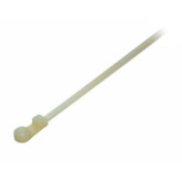 Nylon Cable Tie, Nail Mount, 40 Lb, 8", White, 100Pk