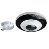 6MP IP Indoor 360⁰ Mini-Dome Camera with Junction Box  1.07mm Fisheye Lens