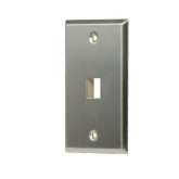 1-Gang, 1-Port Wall Plate - Stainless Steel