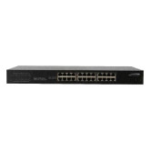26-Port Gigabit Switch with 24-PoE Ports and 2 SFP Uplink