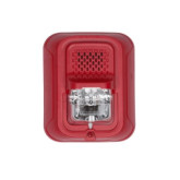 2-Wire Wall Mount Horn Strobe - Red
