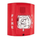 4 Wire Horn/Strobe Wall Std. Candela Red Outdoor