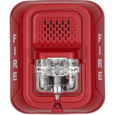 4-Wire Red Wall Horn Strobe