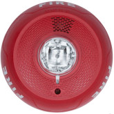 4-Wire Red Ceiling Horn Strobe