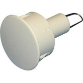 3/8" Diameter x 1" Pre-wire Plug  - White