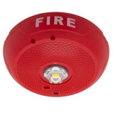 L-Series LED Indoor and Ceiling-Mount Strobe - Red, Marked "Fire"