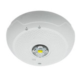 L-Series LED Indoor and Ceiling-Mount Strobe - White, Marked "ALERT"