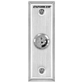 Key Switch Plate, Slimline, N.C. Turn-to-Open, Momentary Key Switch