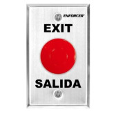 Weather Resistant Mushroom Cap Request-to-Exit Plate - "Exit" & "Salida," SPDT