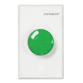 Weather-Resistant Mushroon-Cap Button with White Plate - Request to Exit Plate