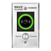 Wave to Open Sensor With Manual Override Push-Button