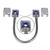 Armored Electric Door Cord with Removable Covers - 15"
