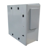 Hinged PVC Enclosure 21.5" x 21.5" x 8" with Fan