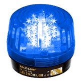 LED Strobe Light - 32 LEDs, Adjustable Flash Speeds & Patterns, Blue