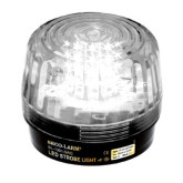 9-24 VAC/VDC Clear LED Strobe Light with Siren