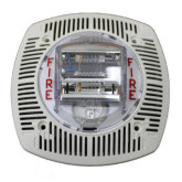 Indoor Low Profile Wall-Mount Speaker Strobe - White