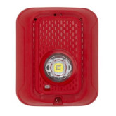 Serie L Luz Estroboscópica LED para Interior y Montaje en Pared - Roja, Marcada "FUEGO"