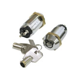 High-Security Tubular Key Lock - Shunt ON/OFF, 2 Terminals, SPST, #1300