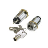 Tubular Keylock Switch, Shunt ON/OFF, 2 Terminals, SPST, #1305