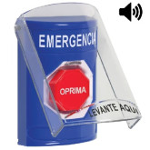 STI SS24A2EM-ES Blue Multipurpose Button with Siren and Protector