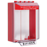 Low Profile Universal Stopper Surface Mount - Fire Red Label