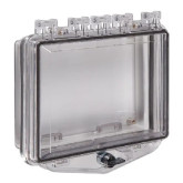 Polycarbonate Enclosure with Enclosed Back Box and Exterior Thumb Lock