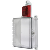 Polycarbonate Enclosure with Siren/Strobe Alarm and Thumb Lock