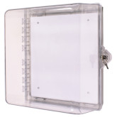 Polycarbonate Cabinet with Key Lock - Clear