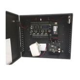 Four-Door Prox Access Control Panel with Metal Enclosure and Power Supply