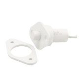 3/4" Recessed Push Button Switch - White