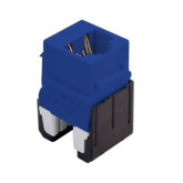 Cat 6a Quick Connect RJ45 Keystone Insert - Blue