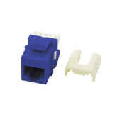 Cat 6 Quick Connect RJ45 Keystone Insert, Blue - 50-Pack