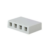 Surface Mount Box 4-Port, White