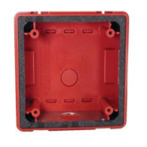 Backbox For Series RSSWP Strobes - Red