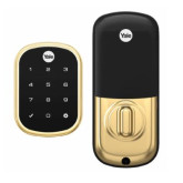 Yale Pro Touchscreen Deadbolt Z-Wave- Key Free - Polished Brass