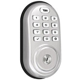 Yale YRD216-CBA-619 Assure Lock Push Button Keypad Deadbolt with Wi-Fi, Satin Nickel